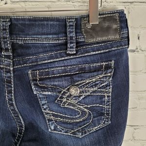 SILVER | Suki Surplus bootcut flap pocket jeans